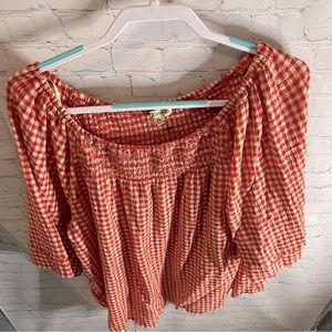 Democracy 2X Red Gingham Swing Shirt